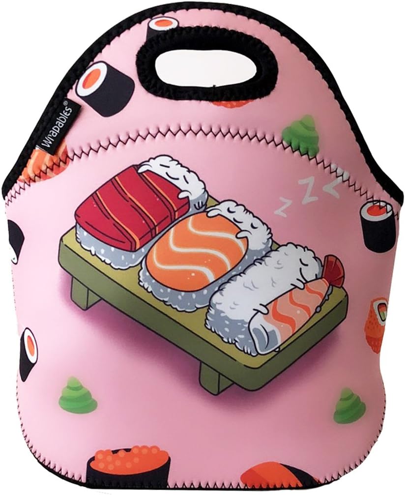 Bolsa almuerzo neopreno aislada para sushi