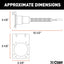 Adaptador 4 a 7 vías para remolque hoja plana