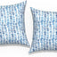2 Fundas cojín cuadradas 16x16" guijarro azul