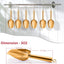 Cuchara hielo acero inox 3oz set 2 multiusos cocina bar