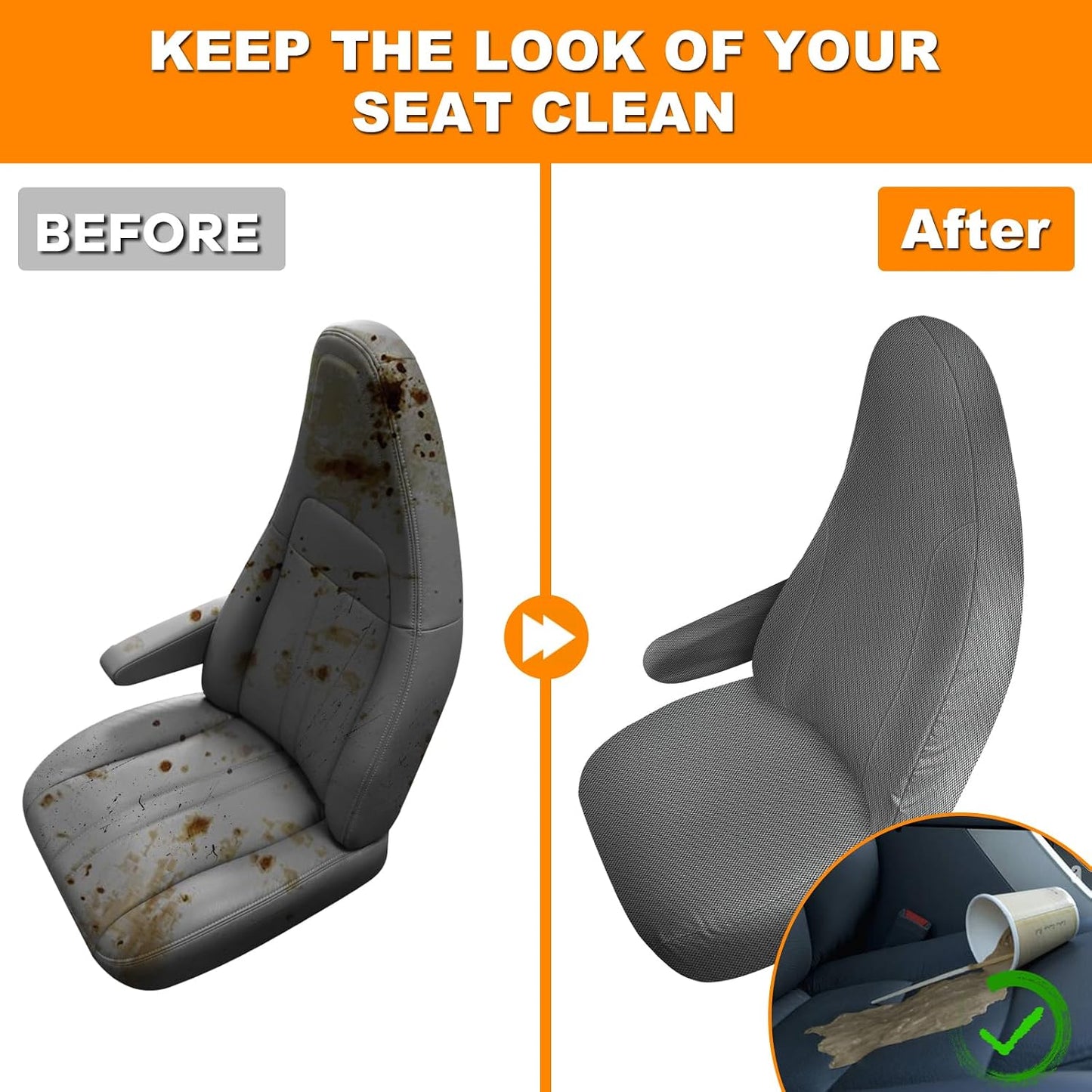 Fundas asiento Chevy Express 2010-25 gris con apertura asa