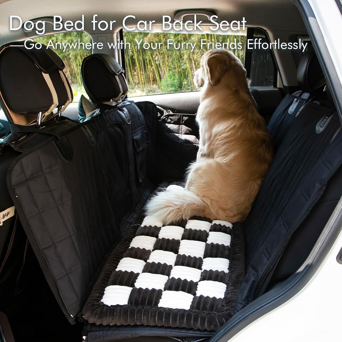 Alfombrilla asiento trasero perro auto antiderrap lavable