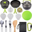 Set utensilios cocina campamento 16 pzas