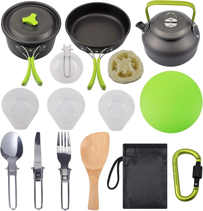 Set utensilios cocina campamento 16 pzas