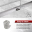 Drenaje ducha 24pulg acero inox níquel cepillado