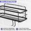 Organiz. ducha adhesivo 2 pzas acero inox sin taladro