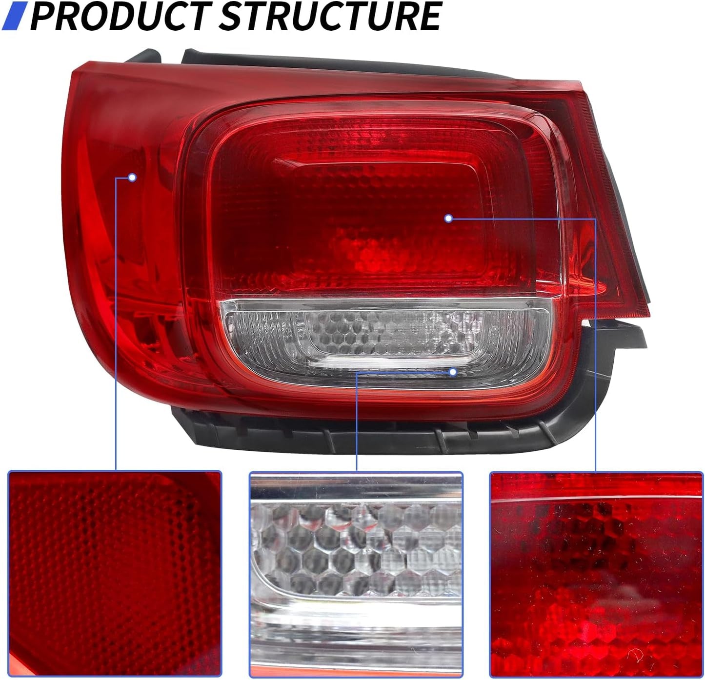 Luces traseras Chevy Malibu 2013-2015 lado izquierdo