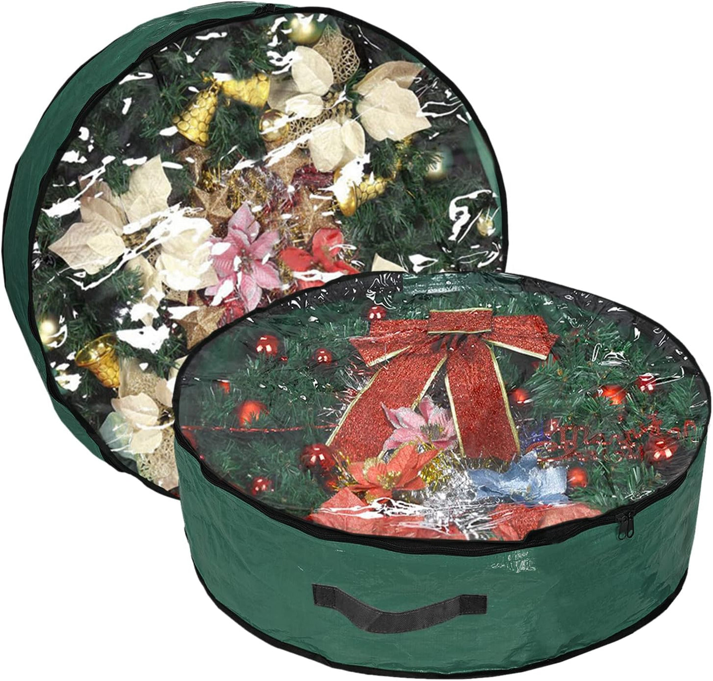 Bolsa almacenamiento Navidad 36" con ventana tela