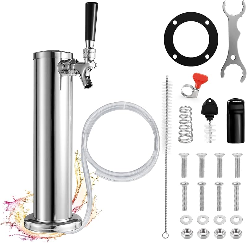 Torre Kegerator acero inox con grifo automático
