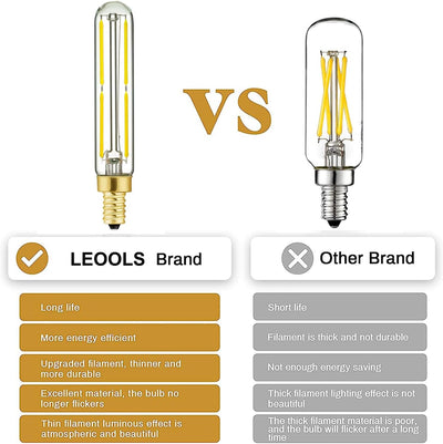 Bombilla LED E12 T6 6W luz blanca candelabros