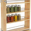 Organizador especias estante deslizante madera 5x22.3x25.2pulg