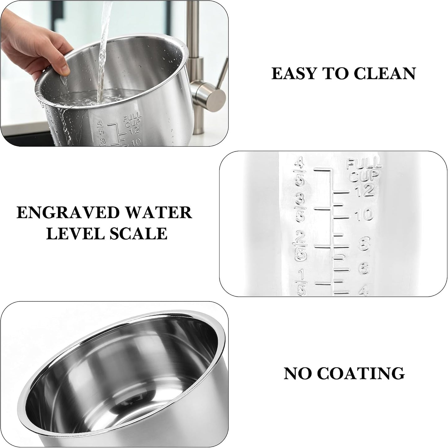 Repuesto olla presión acero inox 304 comp Instant Pot 6QT