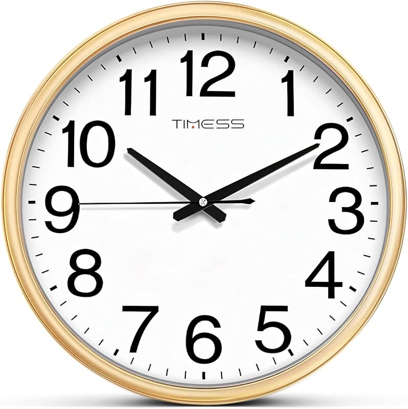 Reloj pared esfera 13pulg silencioso movimiento cuarzo