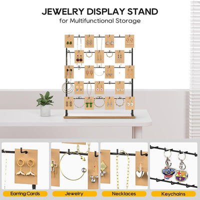Soporte exhibición joyas aretes collares organiz.