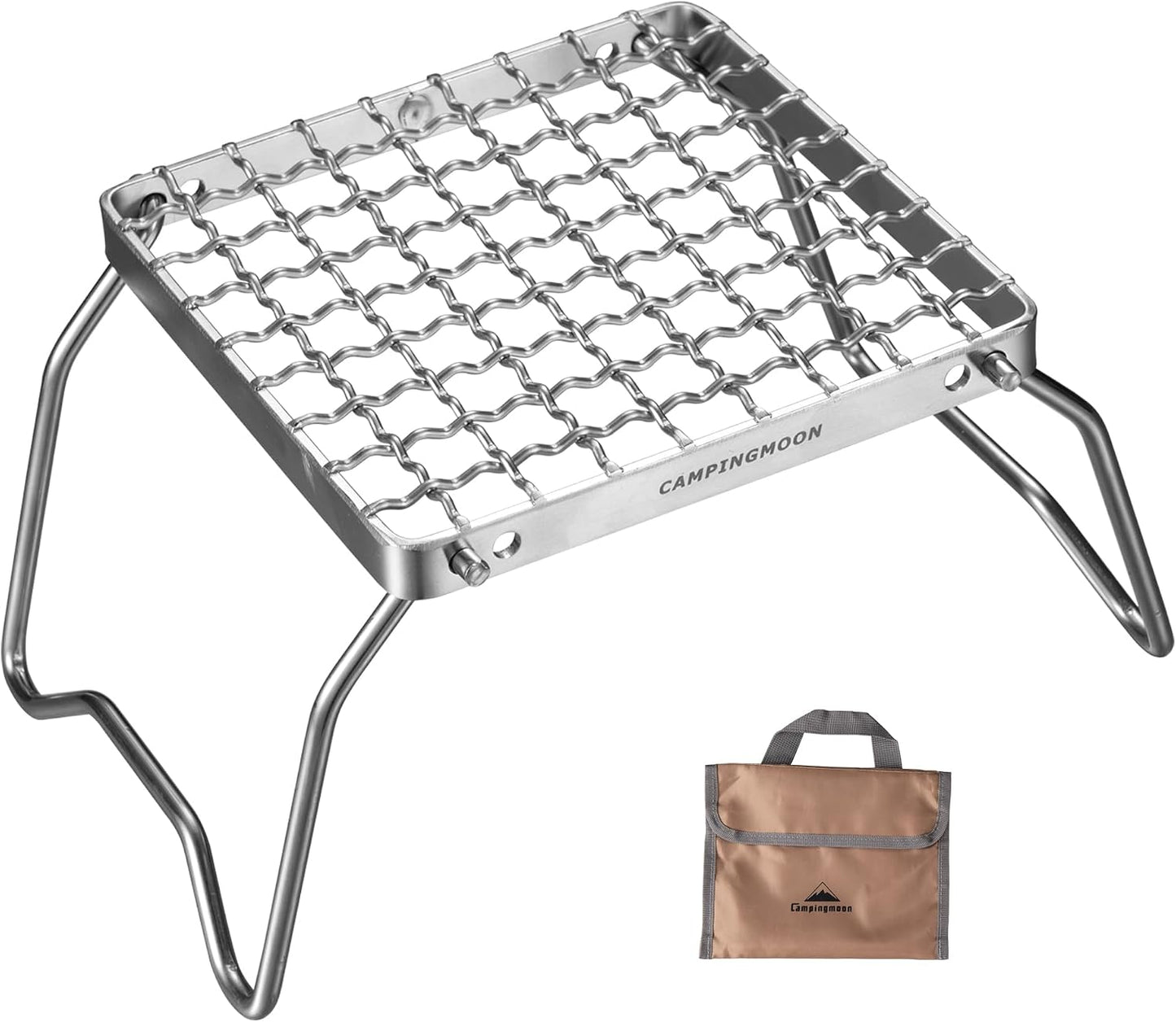 Parrilla plegable acero inox 304 para fogata