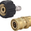 Juego adaptadores hidrolavadora M22 14mm a 1/4pulg