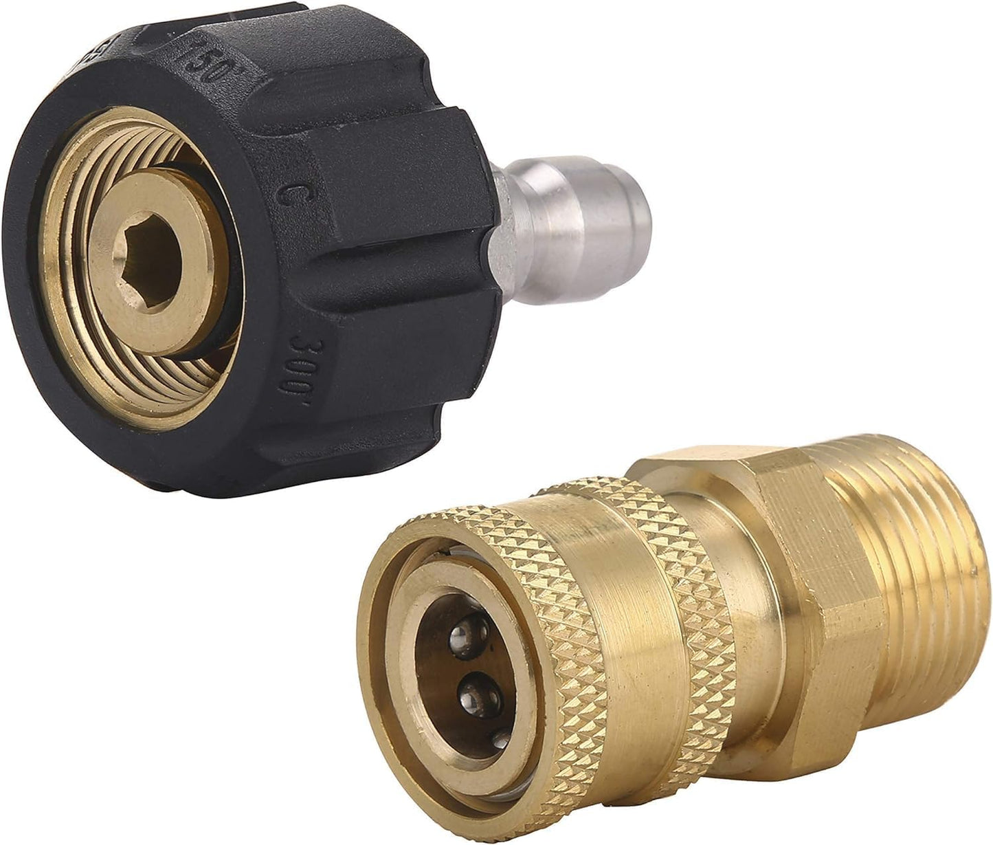 Juego adaptadores hidrolavadora M22 14mm a 1/4pulg