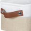 Canastas tela 15x6x5" set 4 con asas decorativas