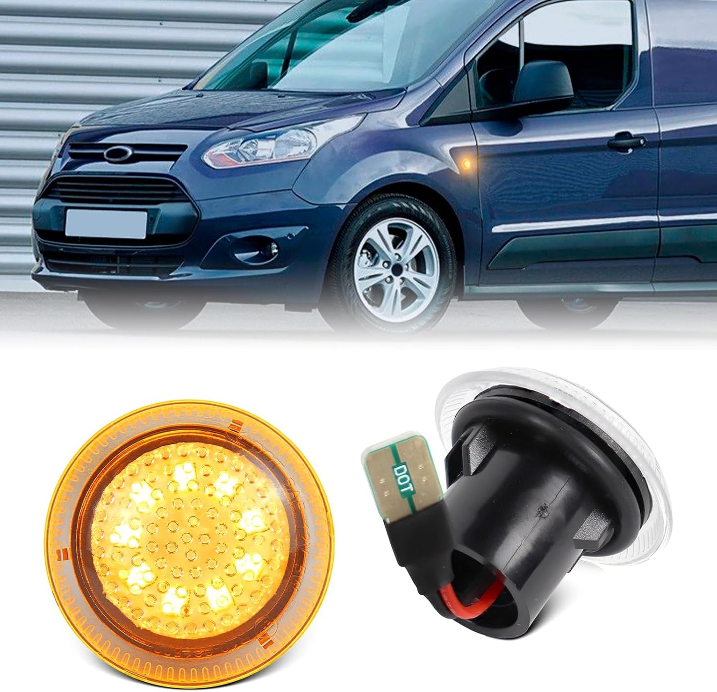 Luces LED ámbar Ford Transit Connect 2010-21