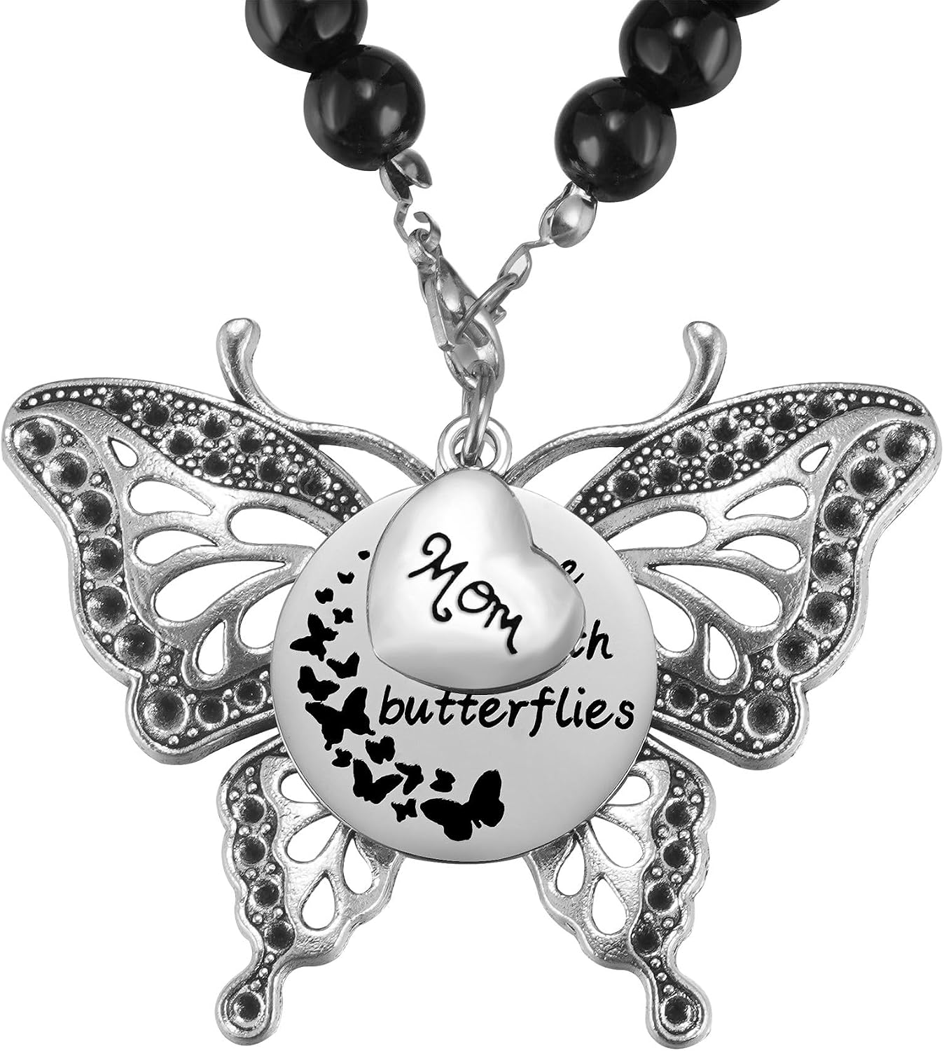 Dije colgante mariposa conmemorativo para espejo retrovisor coche