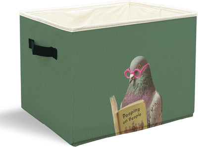 Cesta almacenamiento baño con asa para amantes pájaros