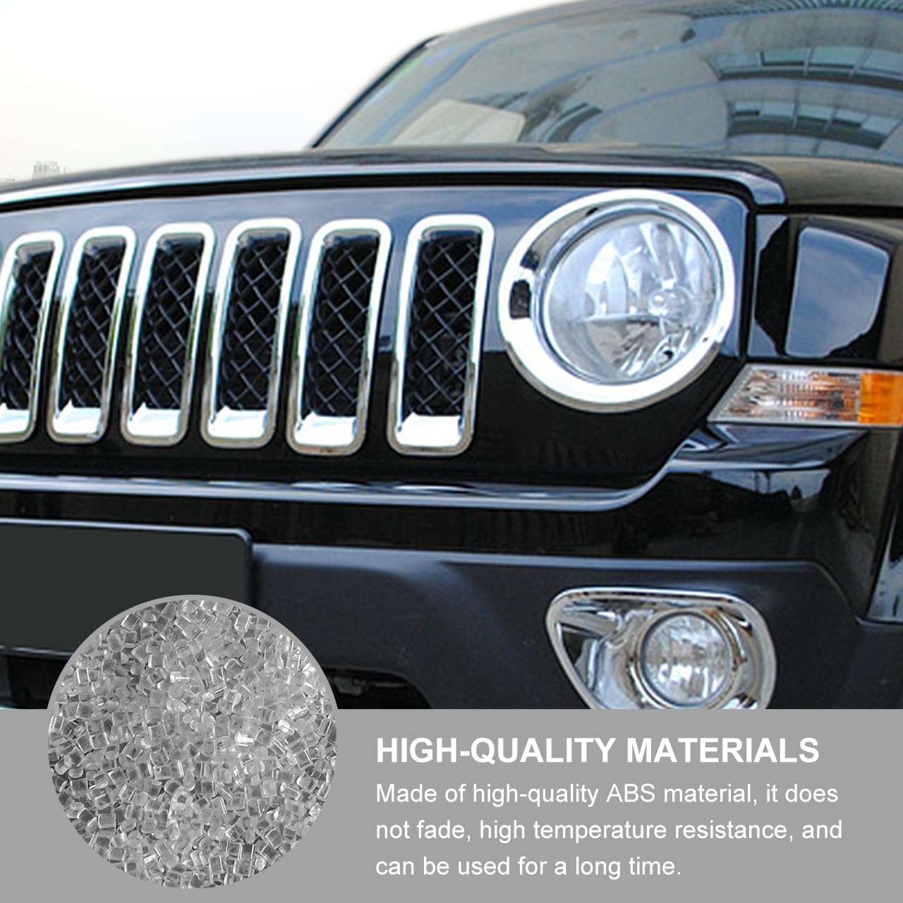 Cubierta faros delanteros Jeep Patriot 11-16 cromado