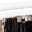 Estante corbata 20 ganchos colgadores madera pared blanco