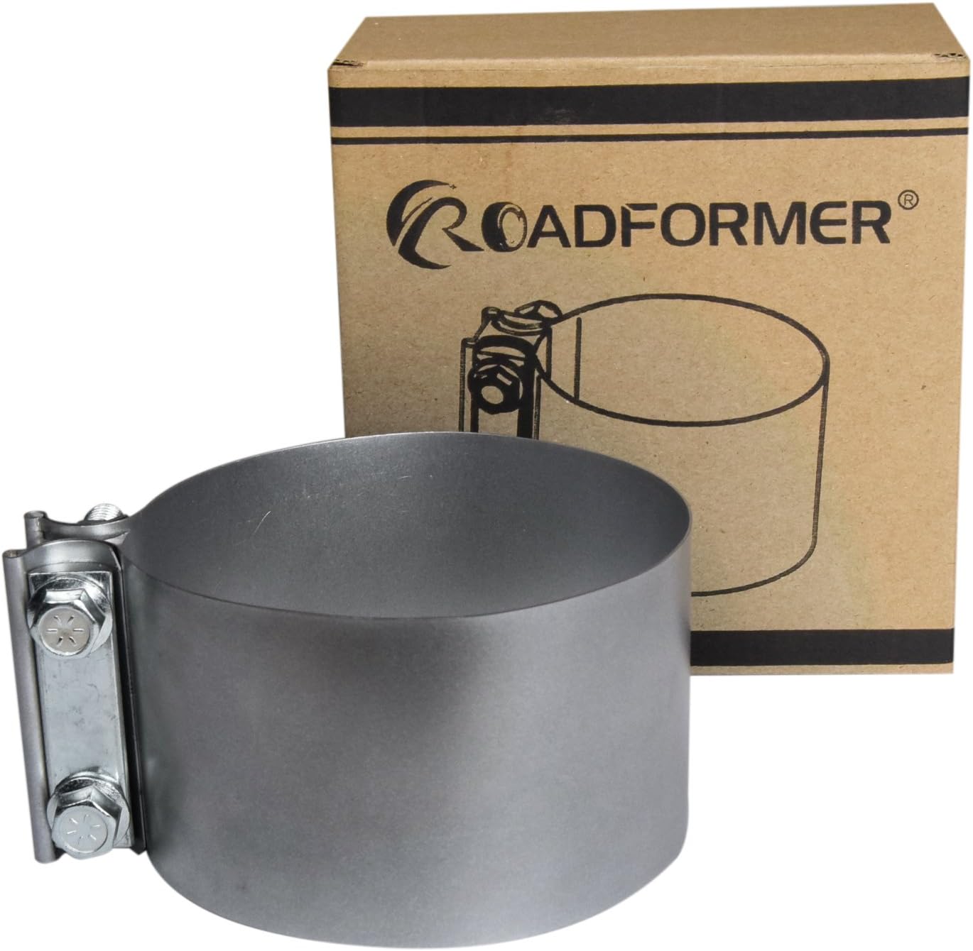 Abrazadera unión tope acero aluminizado