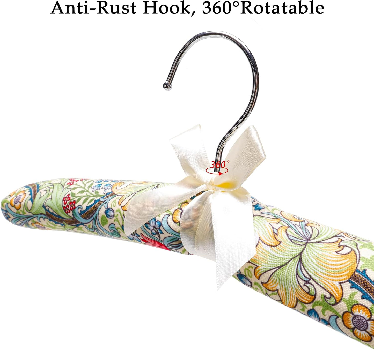 Perchas acolchadas para mujer con estampado floral