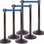Puntal acero resistente cinturón azul retráctil 7.5ft 6 Pzas