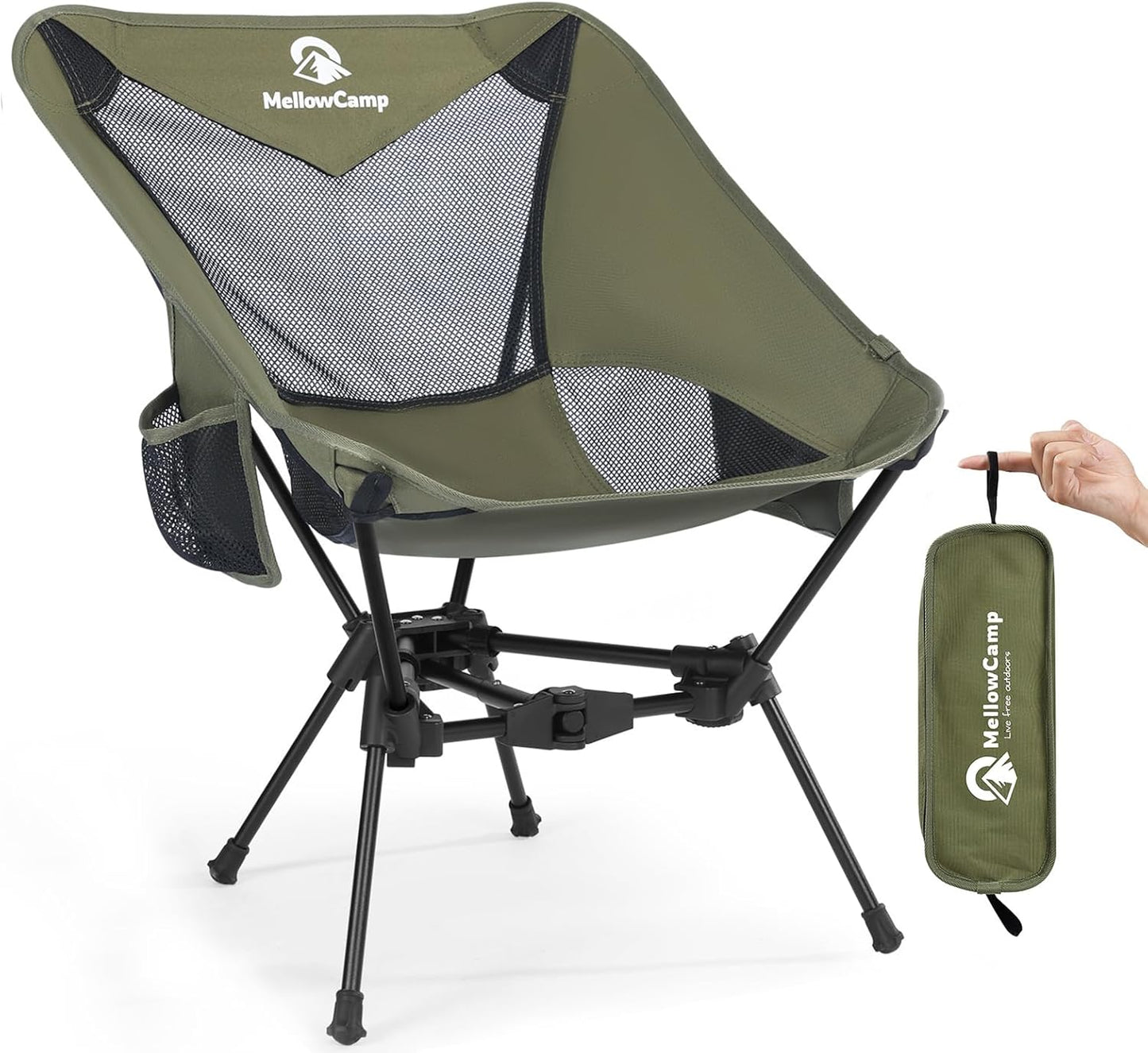 Silla camping ultraligera plegable para senderismo