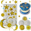 2 Pzas Moldes Silicona Sol Luna Estrella para Fondant y Dulces