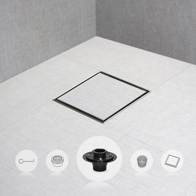 Drenaje ducha 6pulg acero inox 2en1 con colador