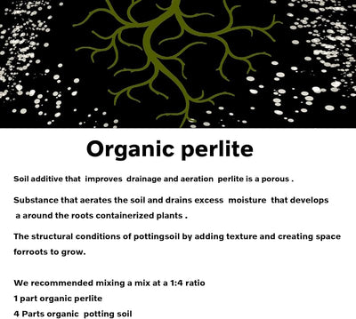 Perlita hortícola grado profesional 2qt