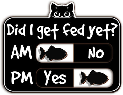 Señal de alimentación para gatos con indicador AM/PM