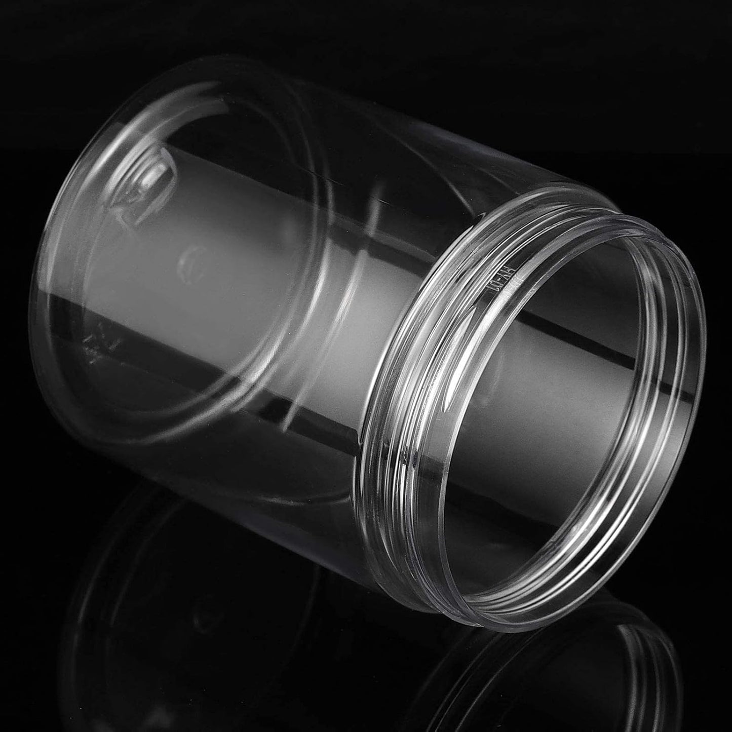 46 Tarros Plástico 4oz Tapa Blanca Contenedor Sin BPA