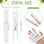 200 Pinzas Madera Resistentes para Colgar Ropa 4" Blanco