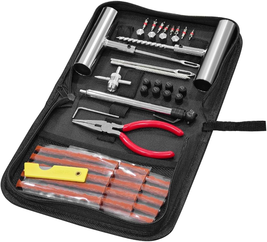 Kit 45 Pzas Reparación Neumáticos con Tapones