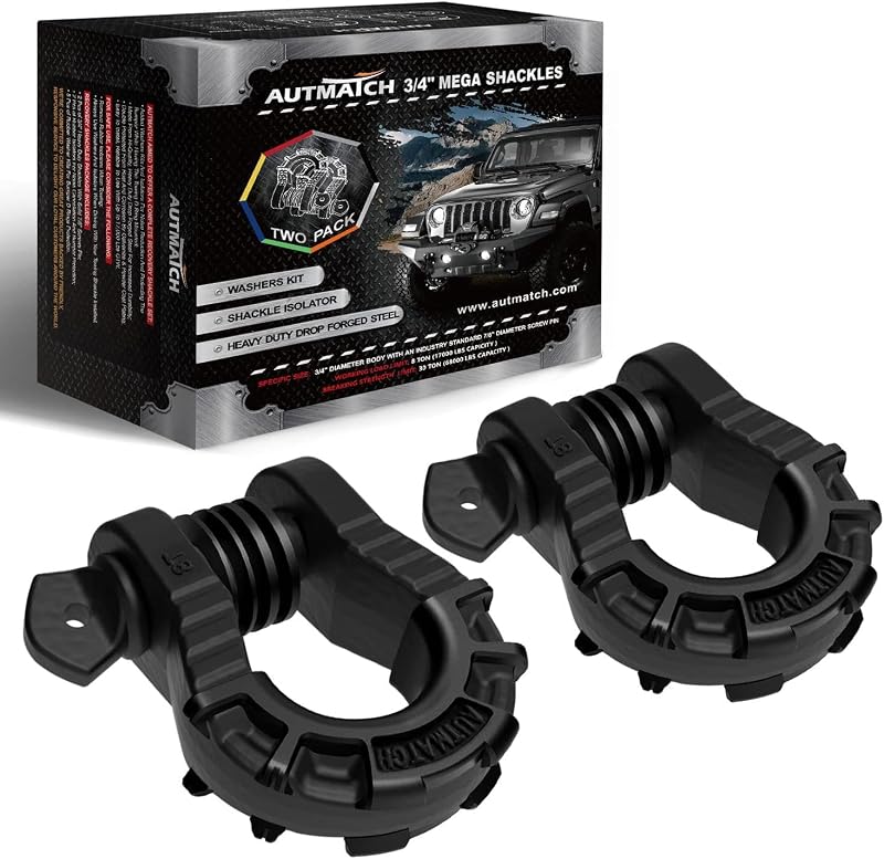 Grilletes anillo D 3/4" 2 pzas 68000 lb resistencia
