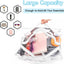 Bolso transparente grande con cremallera 12x6x12pulg para eventos