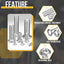Tornillos botón hex 8-32x2-1/4 acero inox 304 set 20