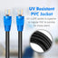 Cable Ethernet entierro directo impermeable Cat6 65.6pies