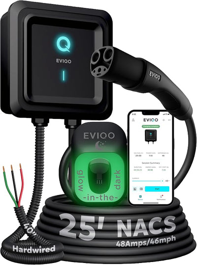 Cargador Tesla 48A 240V Nivel 2 WiFi 25 ft resistente