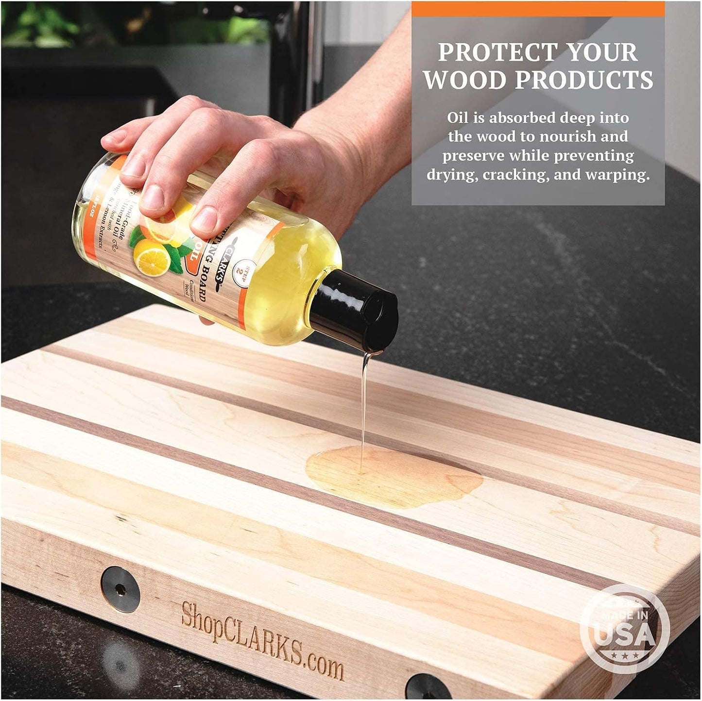 Tabla cortar con aplicador aroma limón naranja 2 pzas