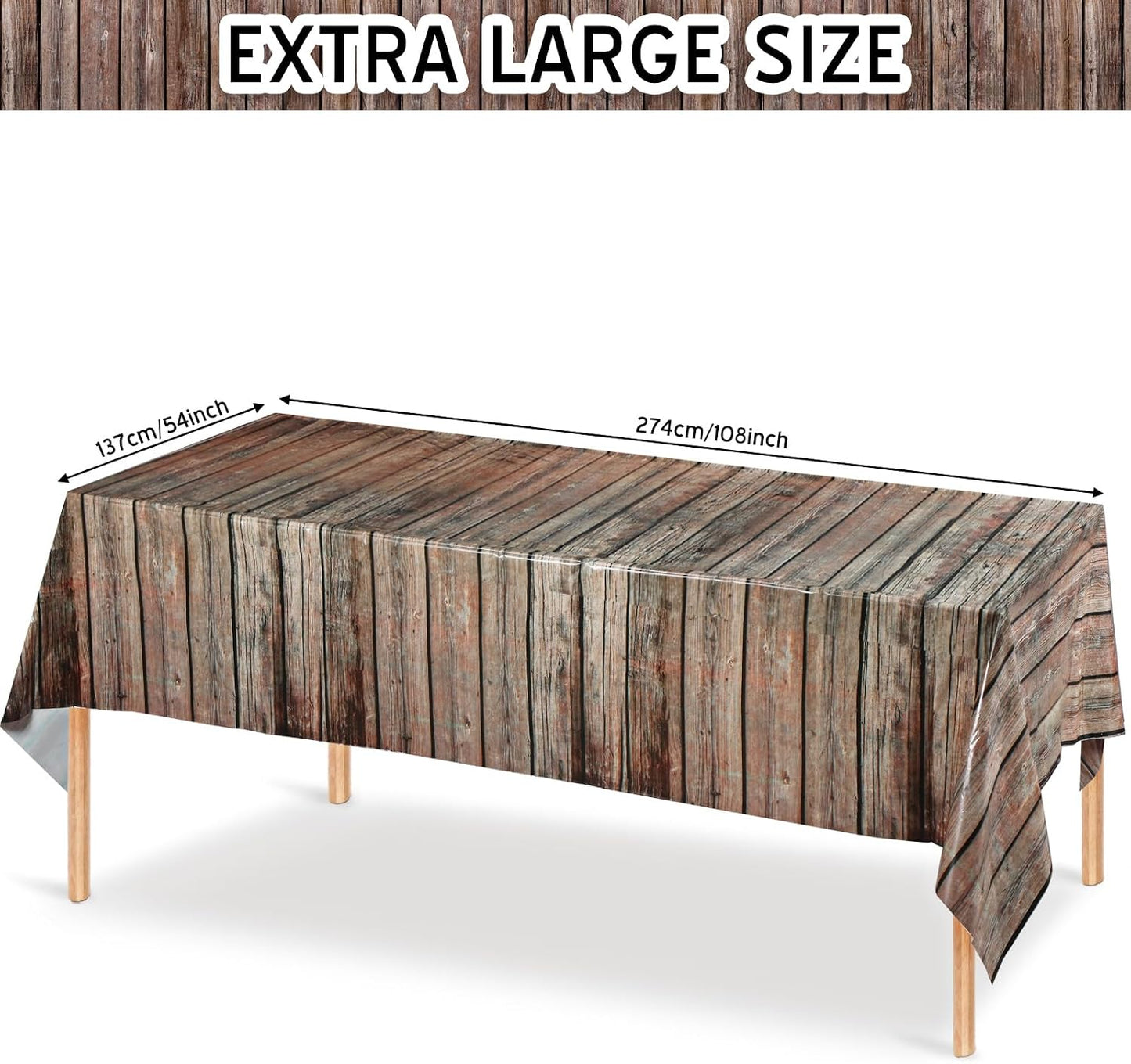 Mantel plástico temática vaquero 54x108pulg 3 Pzas