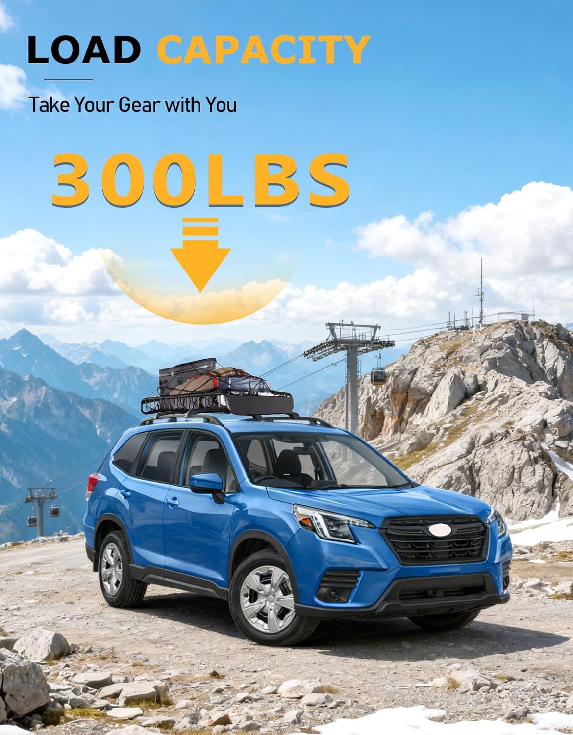 Barras techo aluminio Subaru Forester 14-26 con rieles