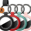 4 Fundas AirTag TPU suave soporte llavero ajuste seguro
