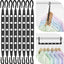 Perchas plegables con gancho giratorio 360° para 48 ropa