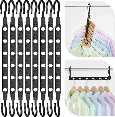 Perchas plegables con gancho giratorio 360° para 48 ropa