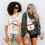 Bolso cruzado cuero mujer cangurera con letra inicial
